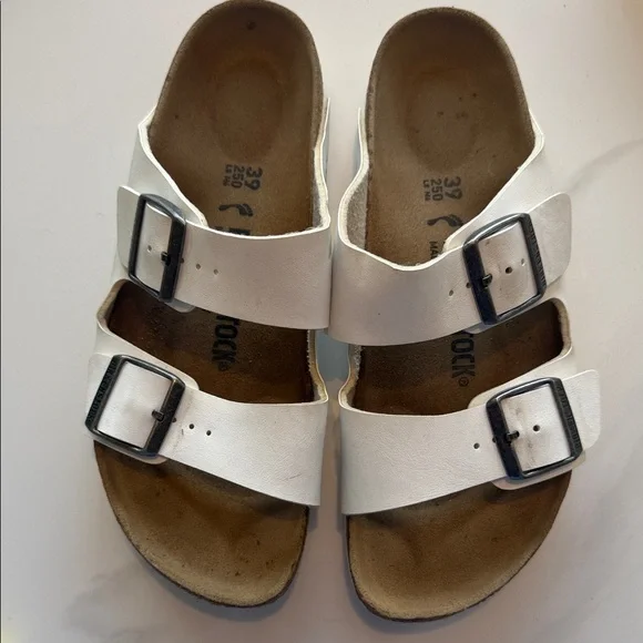 Birkenstock Arizona White Double-Strap - Picture 2 of 5